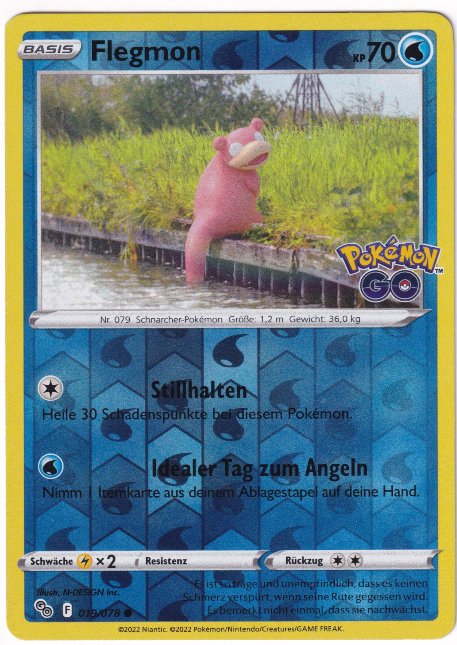 Flegmon 019 /78 Common Reverse Holo - Pokemon Go Deutsch