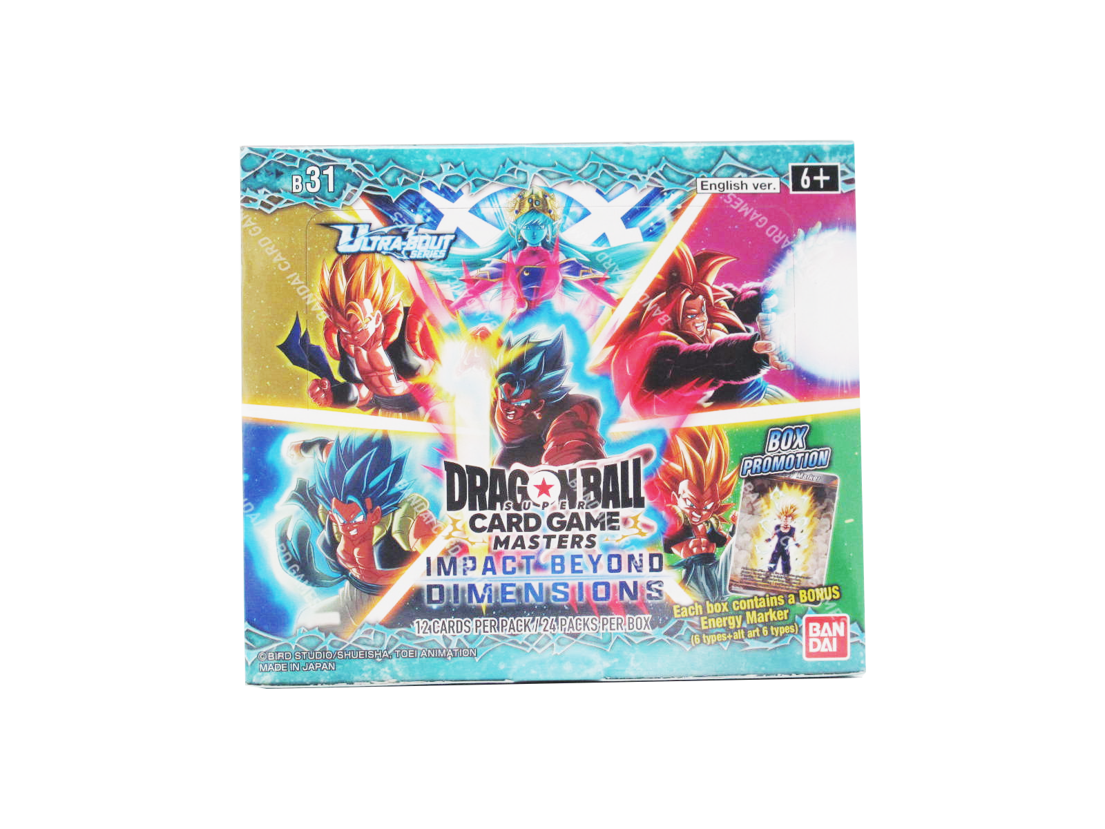 Dragonball Super Card Game - B31 Impact Beyond Dimensions Booster Display englisch