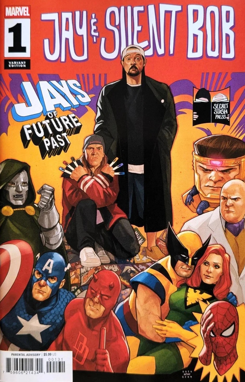 JAY & SILENT BOB: JAYS OF FUTURE PAST #1 PHIL NOTO HOMAGE VARIANT