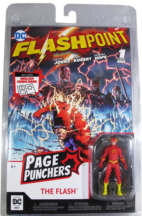 Action Figur - DC - Page Punchers - The Flash - 8 cm