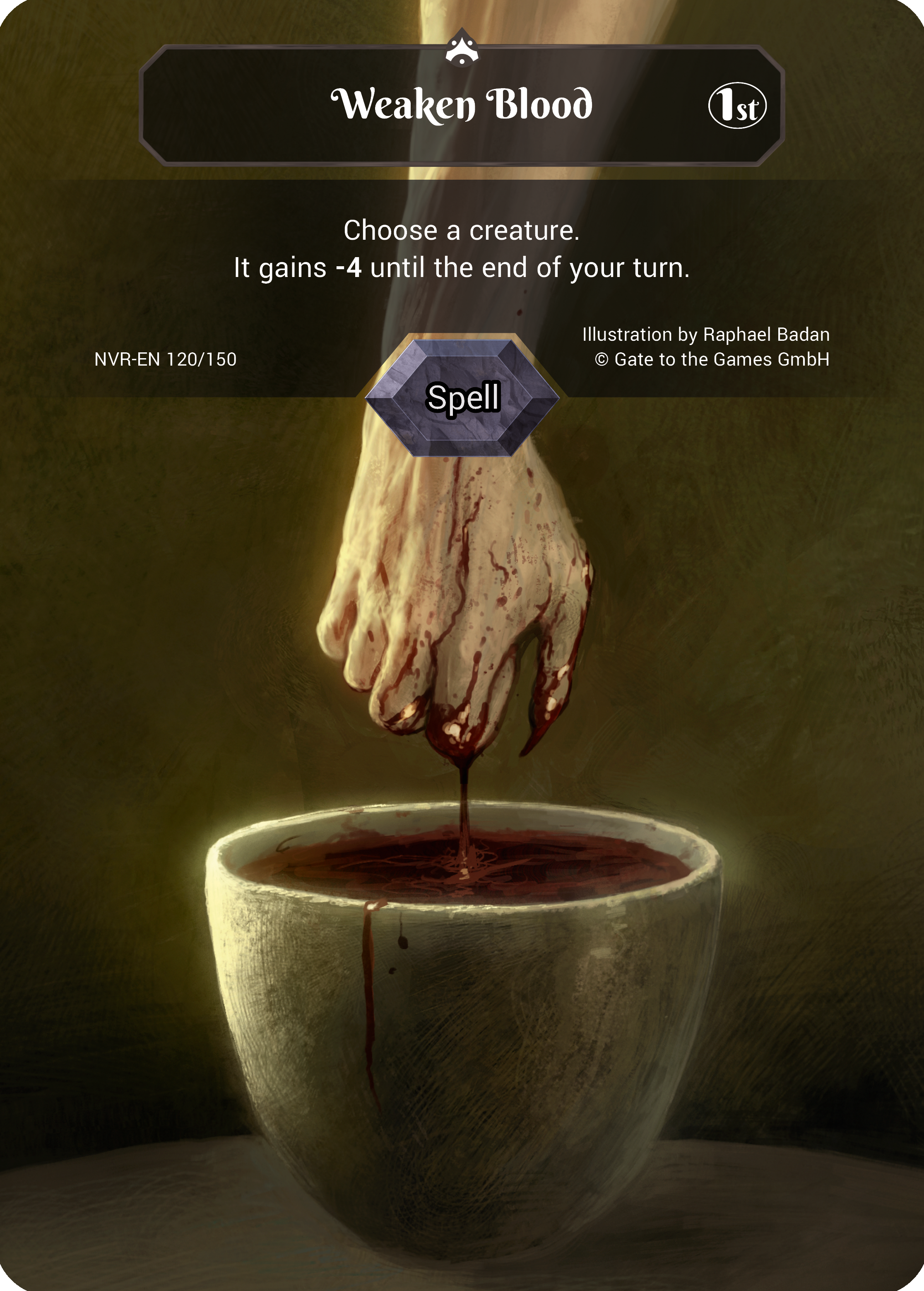 Weaken Blood 120/150 Common  - Alpha 1. Edition EN