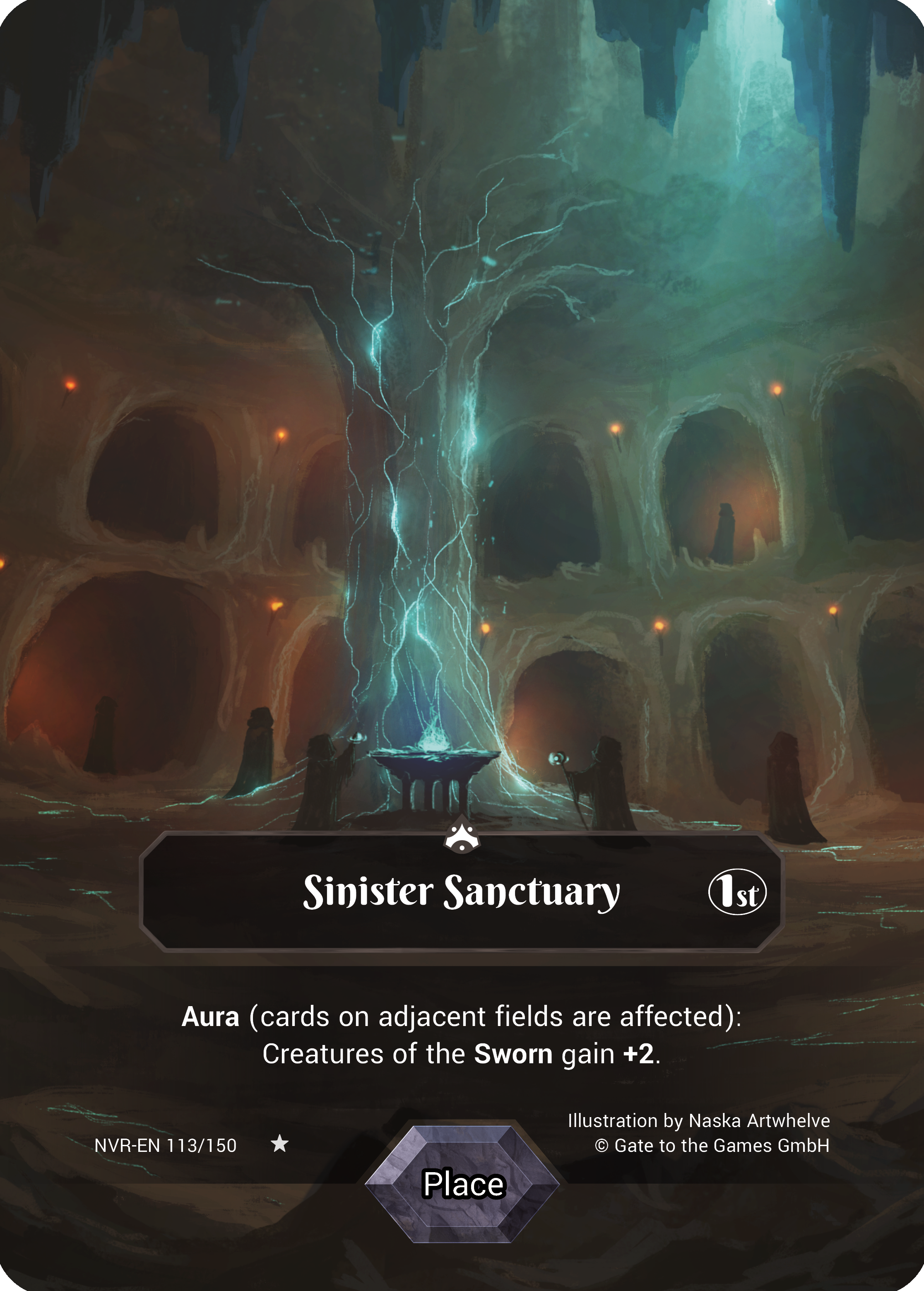Sinister Sanctuary 113/150 Rare Parallel Foil - Alpha 1. Edition EN