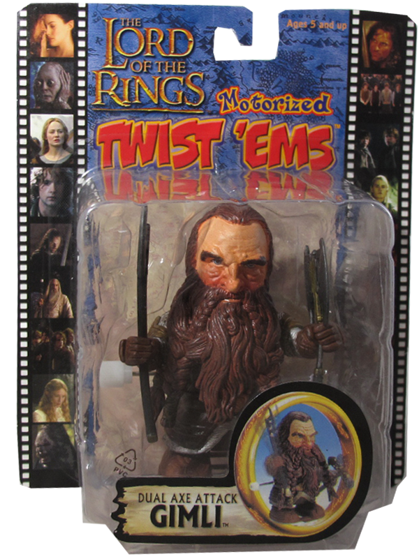 The Lord of the Rings - Motorized Twist 'Ems - Dual Axe Attack Gimli - Action Figur