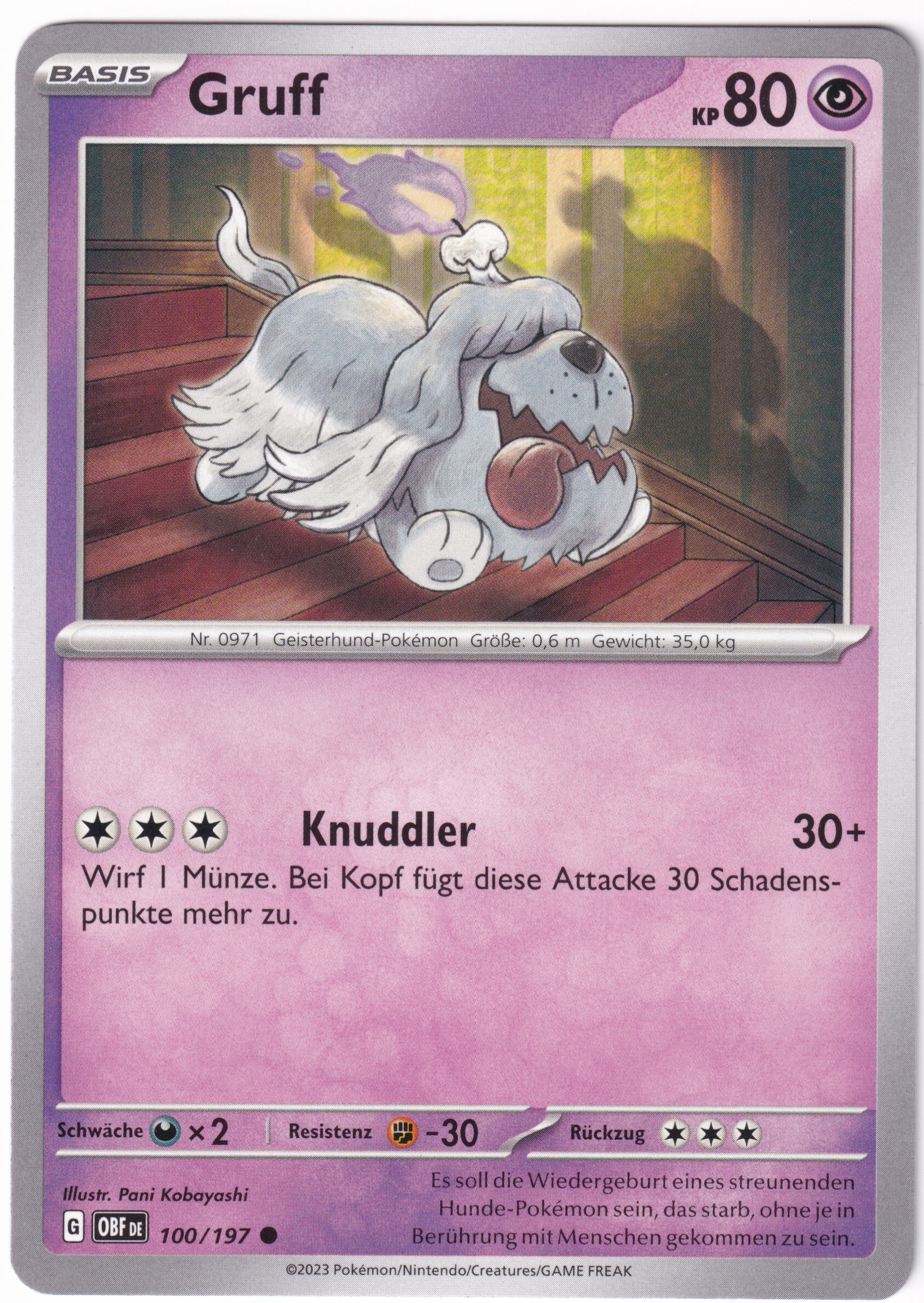 Gruff 100/197 Common - Obsidian Flammen Deutsch