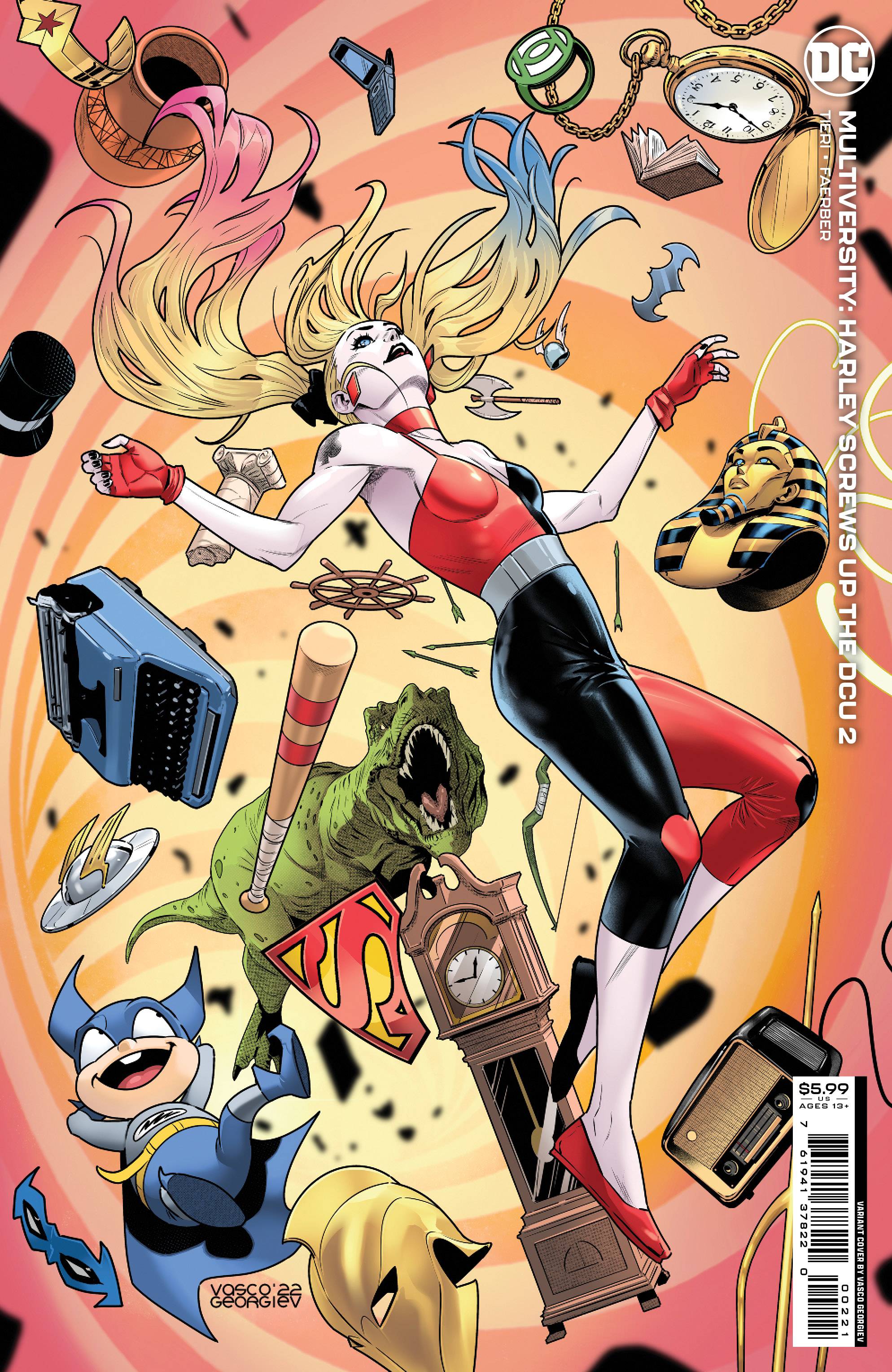 MULTIVERSITY HARLEY SCREWS UP THE DCU #2 (OF 6) CVR B CARD STOCK