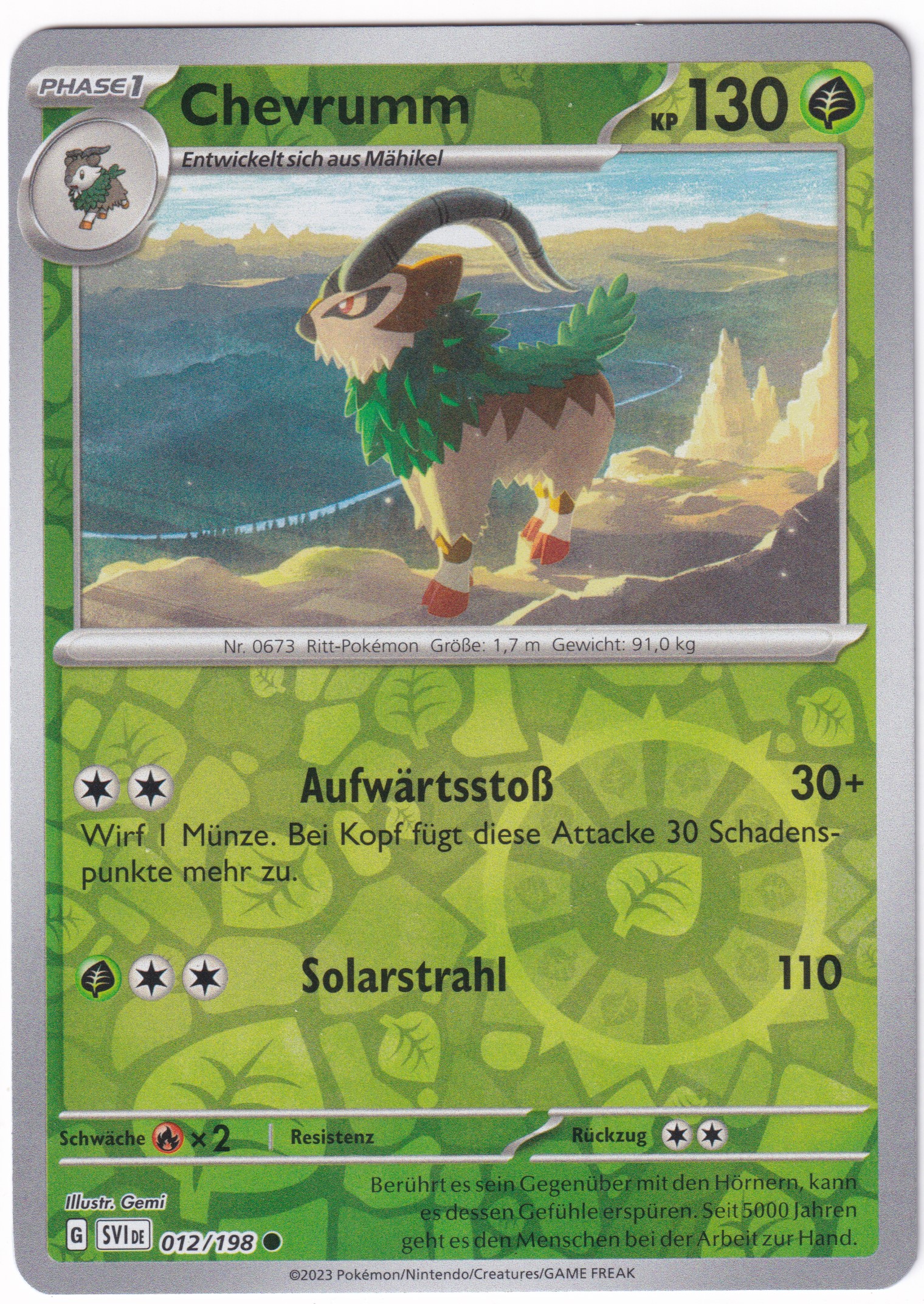 Chevrumm 012/198 Common Reverse Holo  - Karmesin & Purpur Deutsch