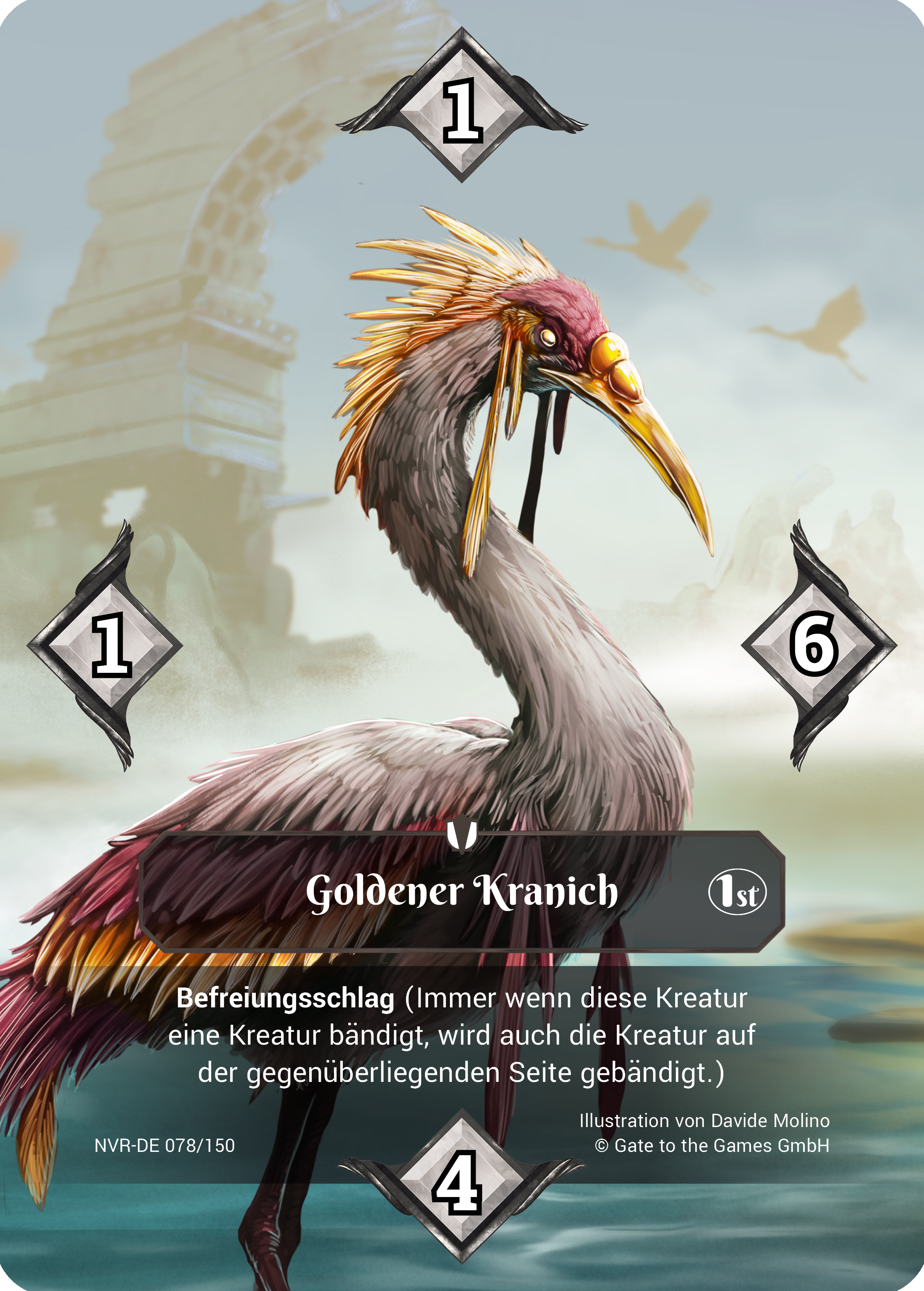 Goldener Kranich 078/150 Common  - Alpha 1. Edition DE