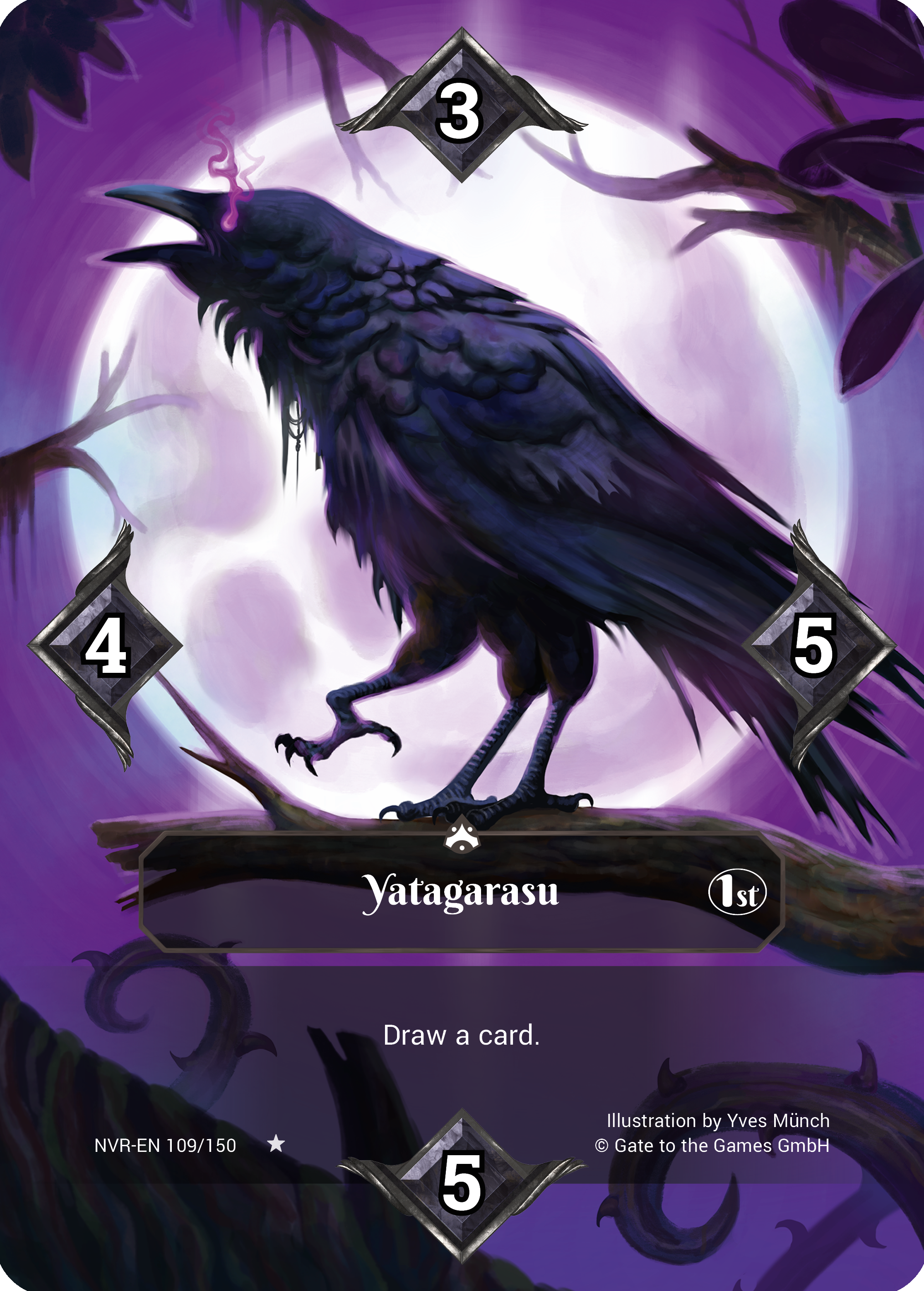 Yatagarasu 109/150 Rare Parallel Foil - Alpha 1. Edition EN