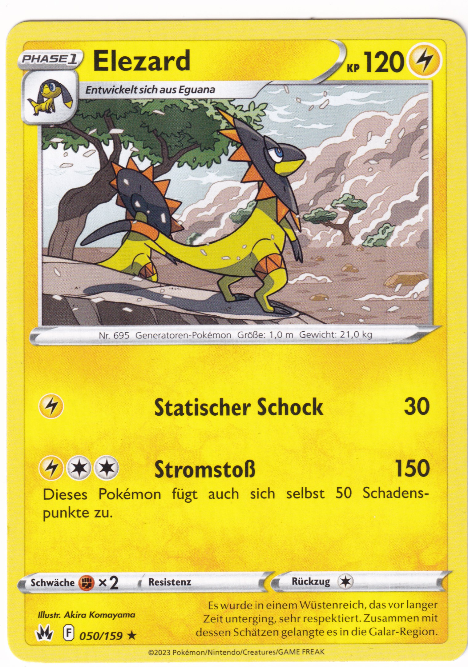 Elezard 050/159 Rare Reverse Holo - Zenit der Könige Deutsch