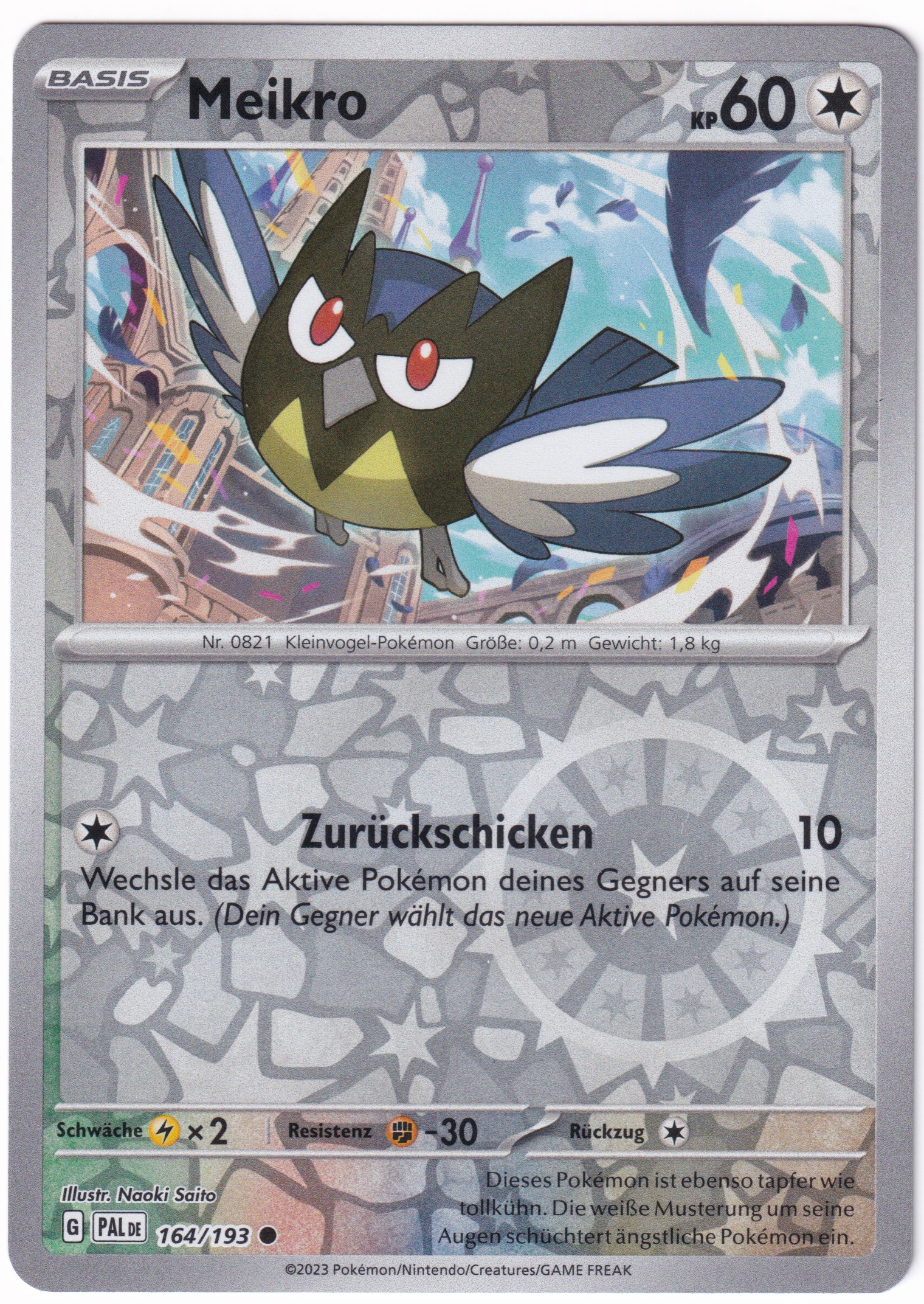 Meikro 164/193 Common Reverse Holo - Entwicklungen in Paldea Deutsch
