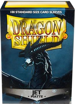 Dragon Shield Standard Sleeves (100) - Matte Jet