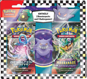 Pokemon Back to School Radiergummi Blister - Gengar deutsch