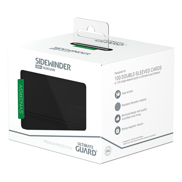 Ultimate Guard - Sidewinder Deck Box 100+ - Xenoskin Black/Green