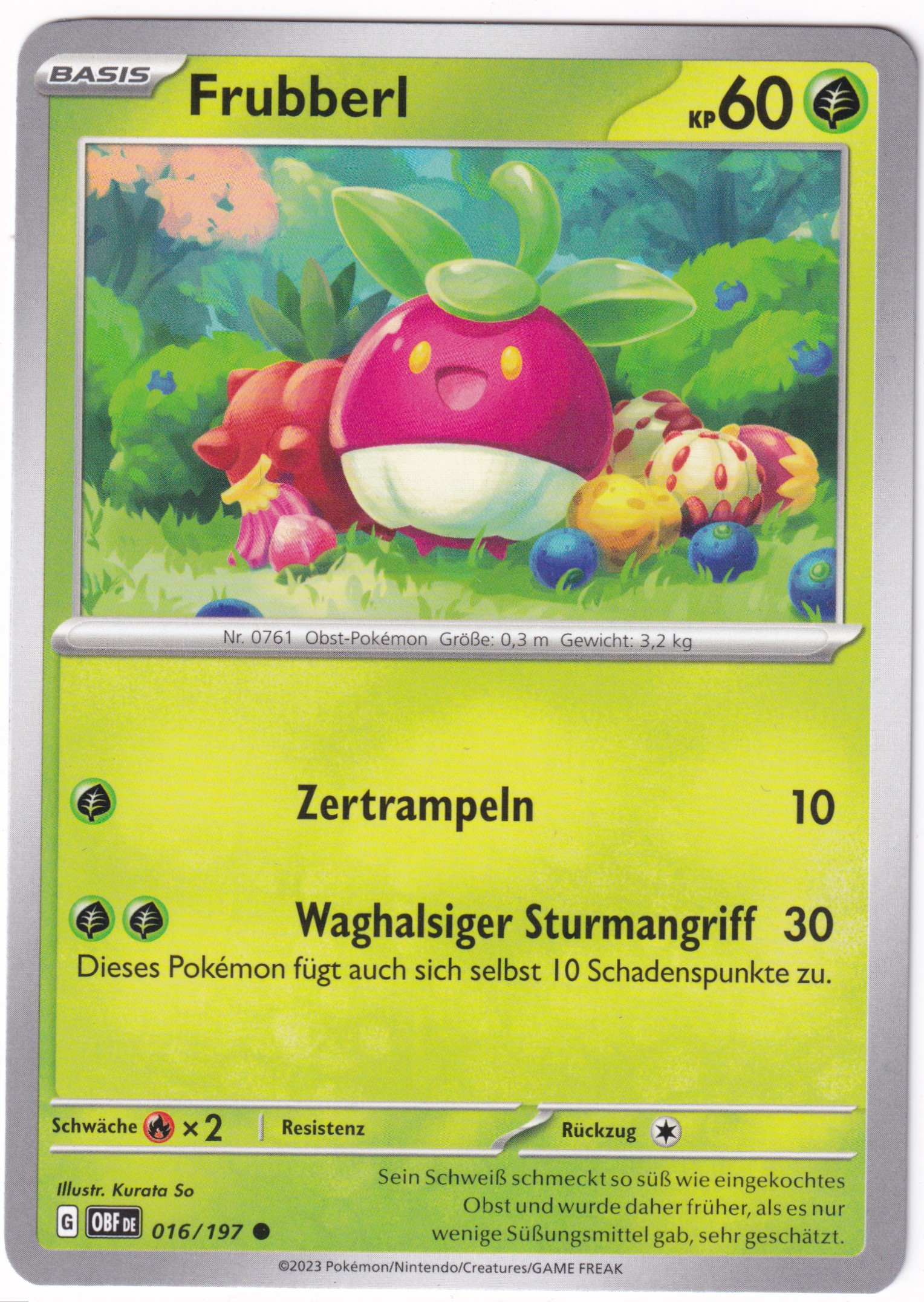 Frubberl 016/197 Common - Obsidian Flammen Deutsch