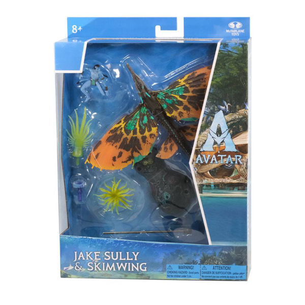Action Figur - Avatar 2 The Way of Water - World of Pandora - Jake Sully & Skimwing