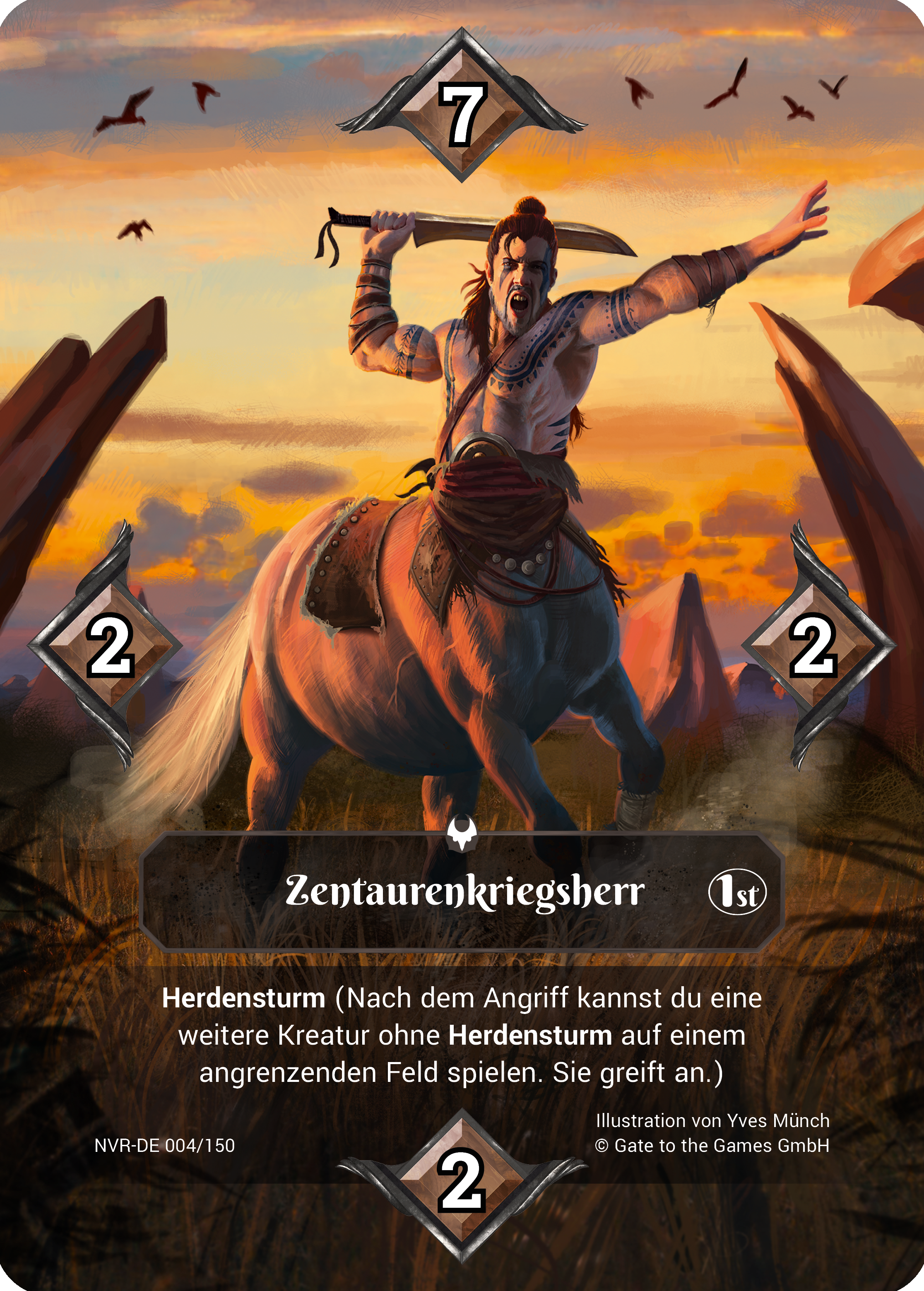 Zentaurenkriegsherr 004/150 Common  - Alpha 1. Edition DE