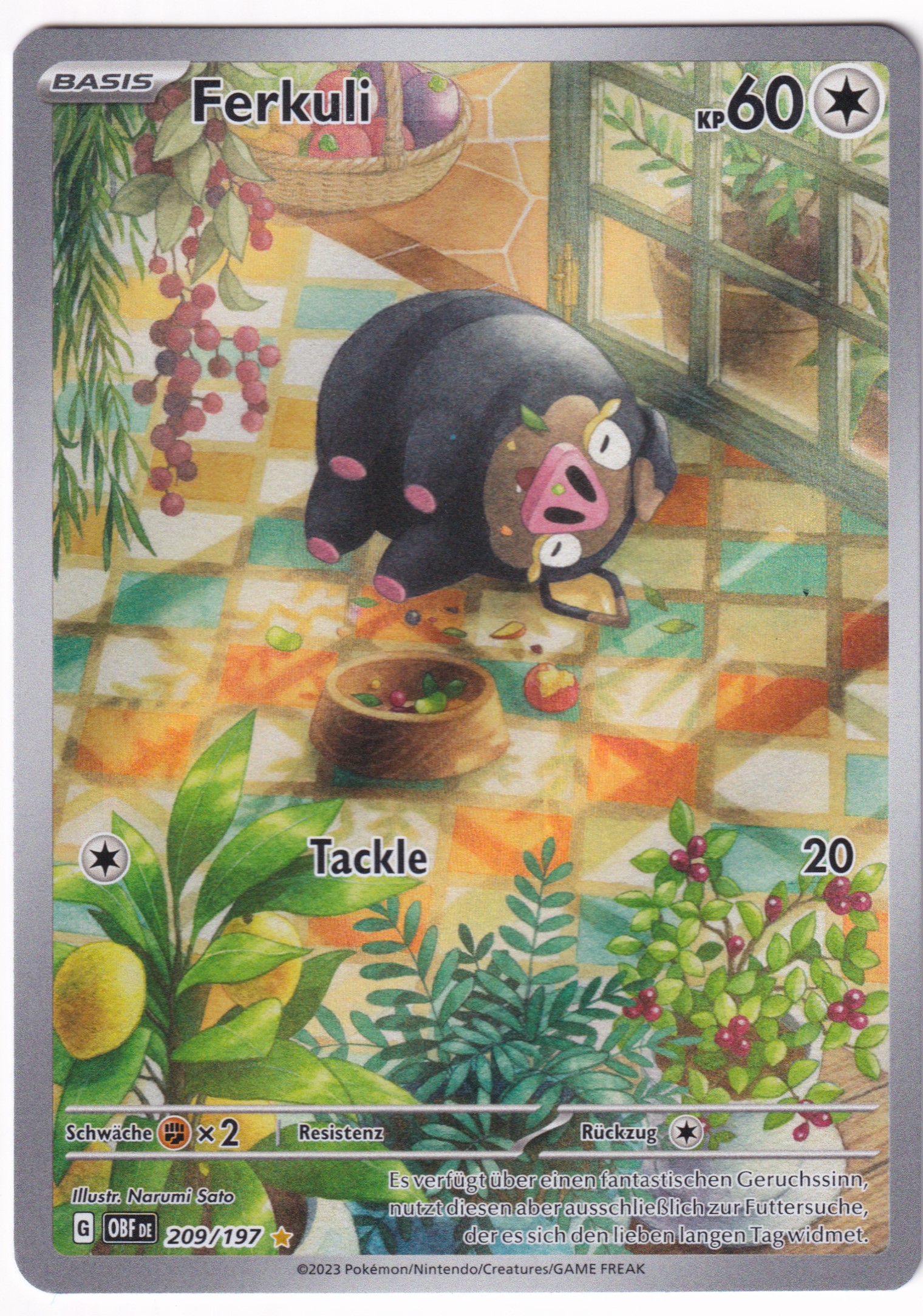 Ferkuli 209/197 Illustration Rare - Obsidian Flammen Deutsch