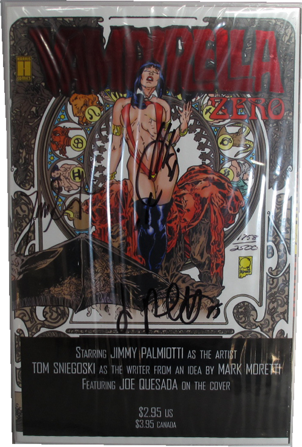 Vampirella Zero #0 Polybag - Signed by Quesada, Palmiotti & Sniegoski