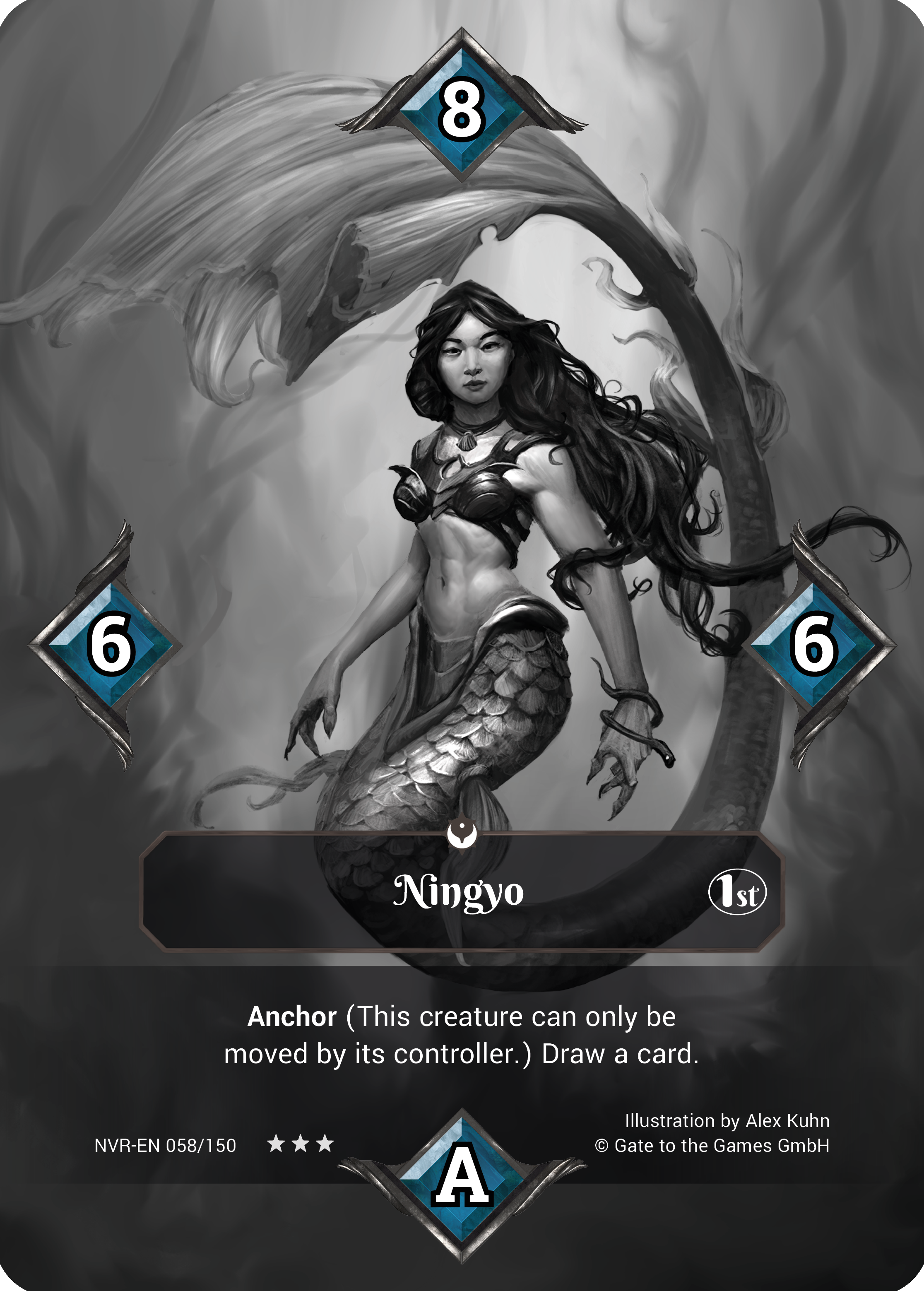 Ningyo 058/150 Alt Art Parallel Foil - Alpha 1. Edition EN