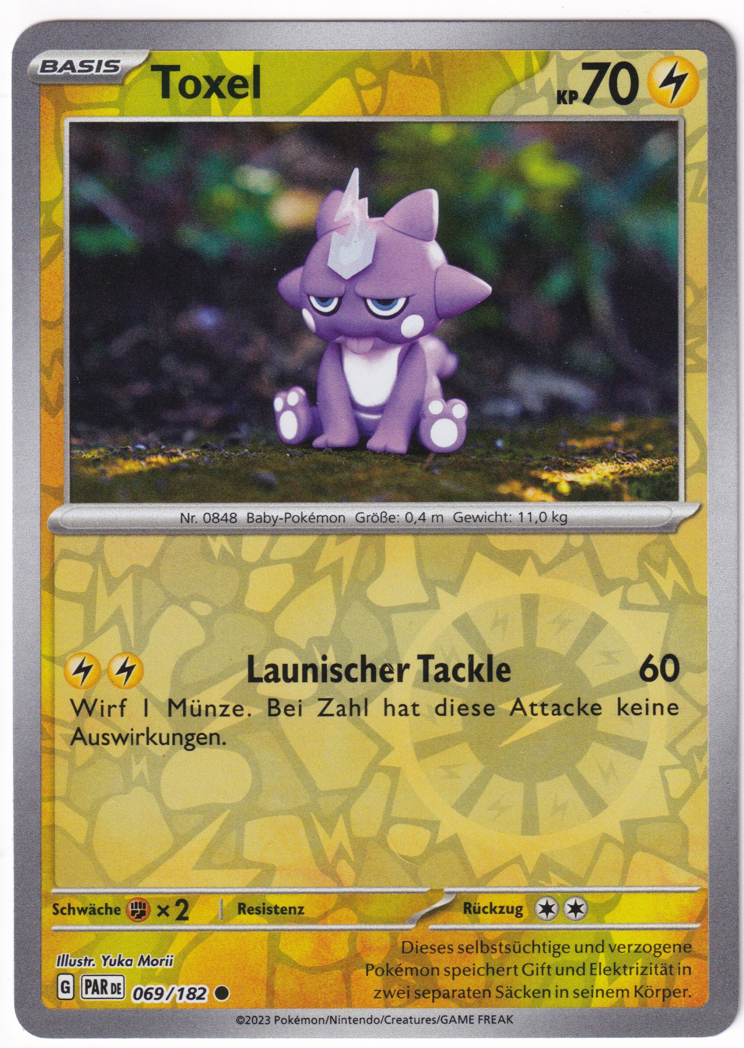 Toxel 069/182 Common Reverse Holo - Karmesin & Purpur - Paradoxrift Deutsch