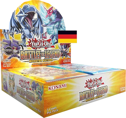 Yu-Gi-Oh! Battles of Legend: Monster Mayhem Booster Display deutsch