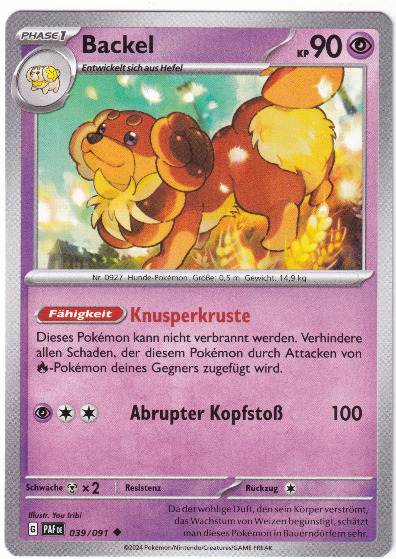 Backel 039/091 Uncommon - Karmesin & Purpur - Paldeas Schicksale Deutsch