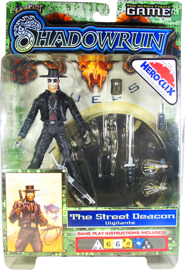 Action Figur - Shadowrun Duels - The Street Deacon (Vigilante)