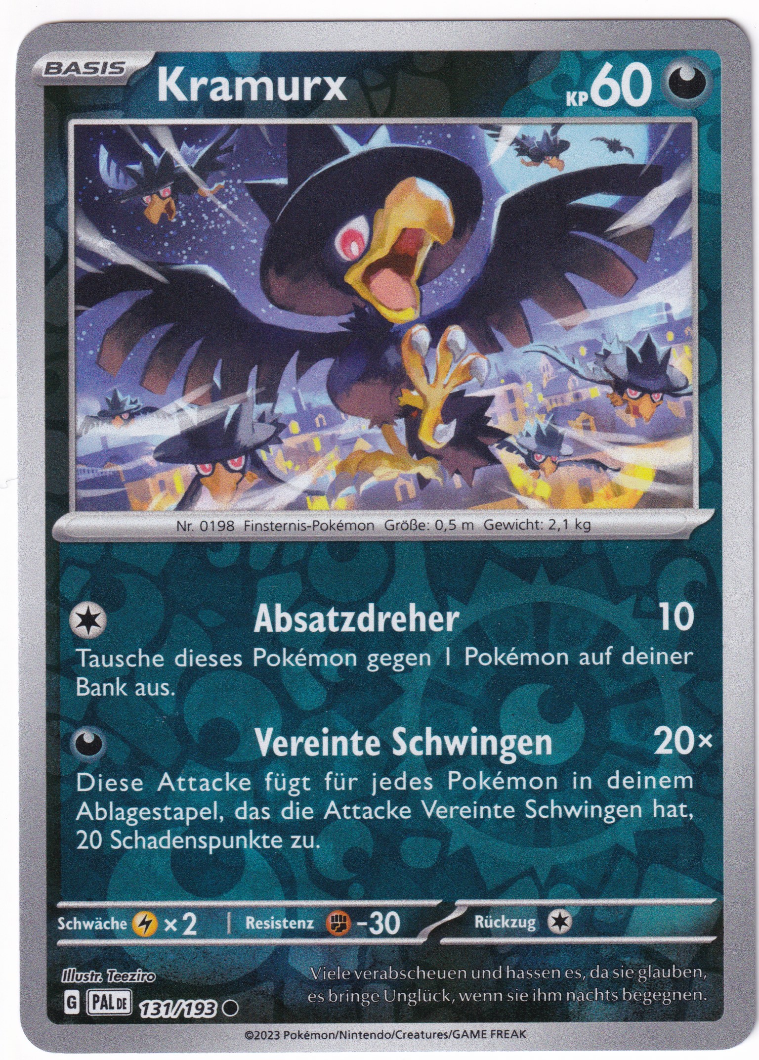Kramurx 131/193 Common Reverse Holo - Entwicklungen in Paldea Deutsch