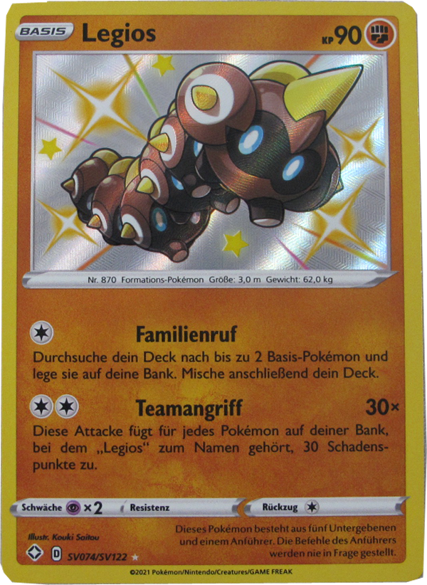 GLSS-SV074/SV122 Shiny Legios Secret Rare Deutsch