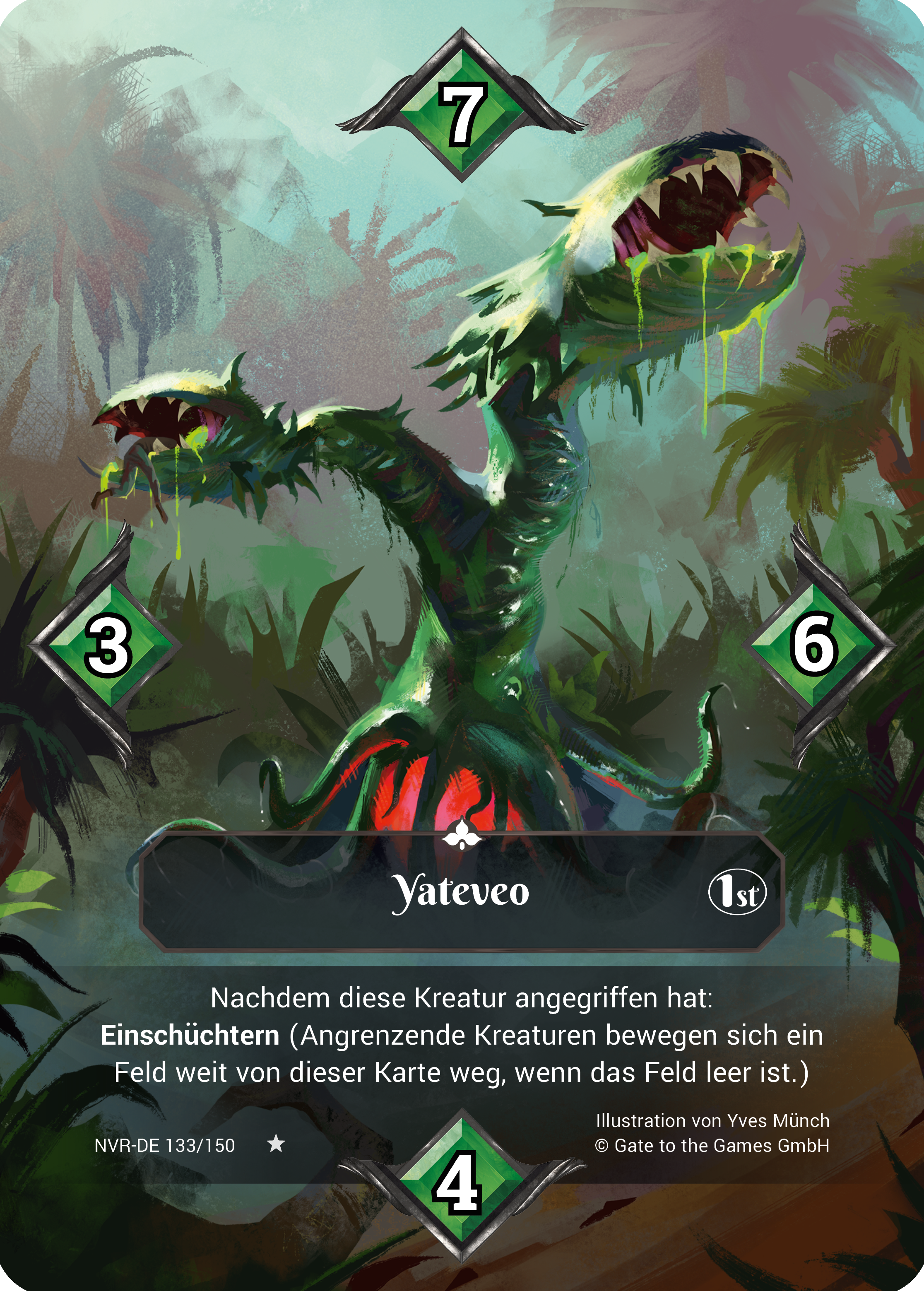 Yateveo 133/150 Rare  - Alpha 1. Edition DE