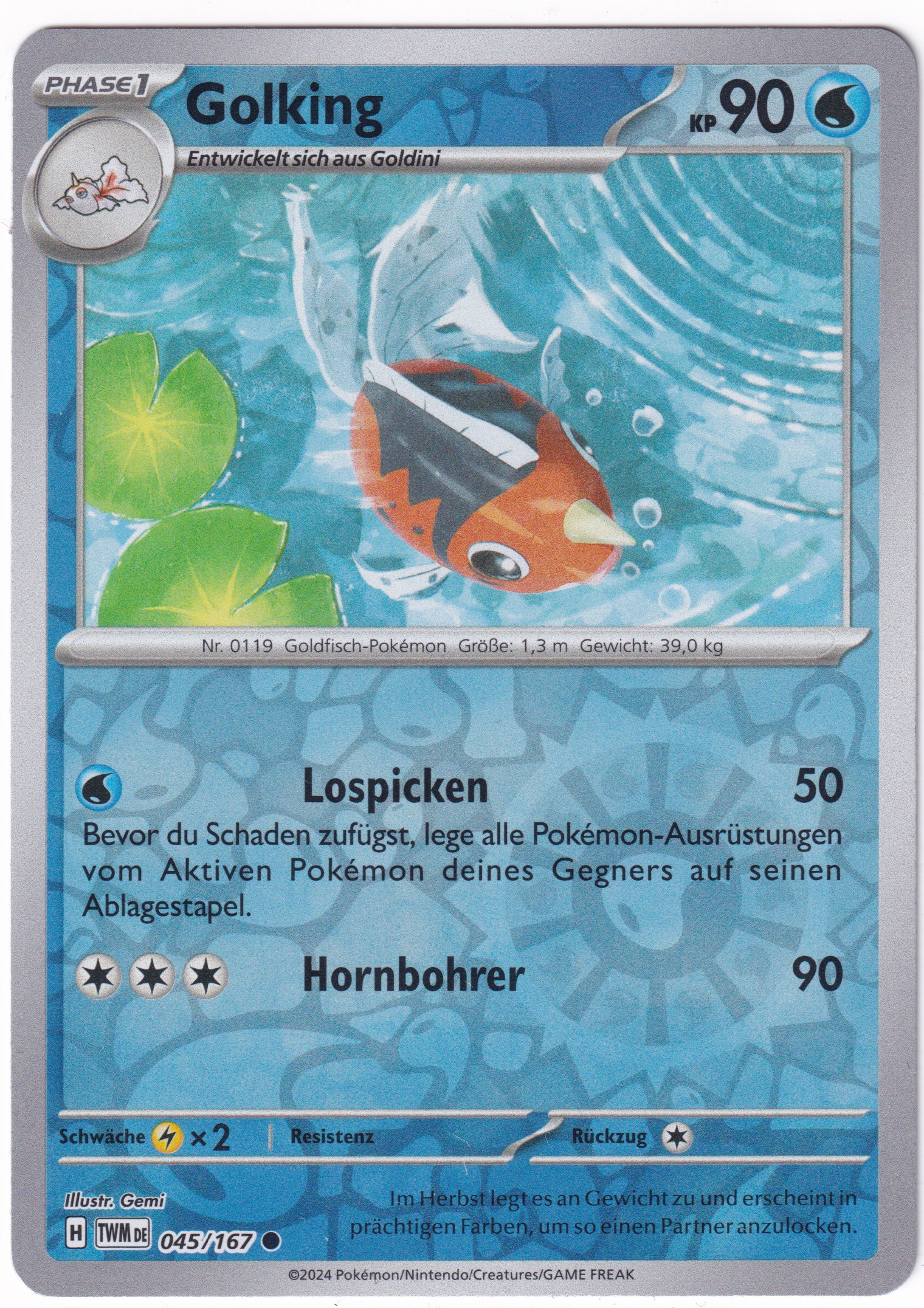 Golking 045/167 Common Reverse Holo - Karmesin & Purpur - Maskerade im Zwielicht Deutsch