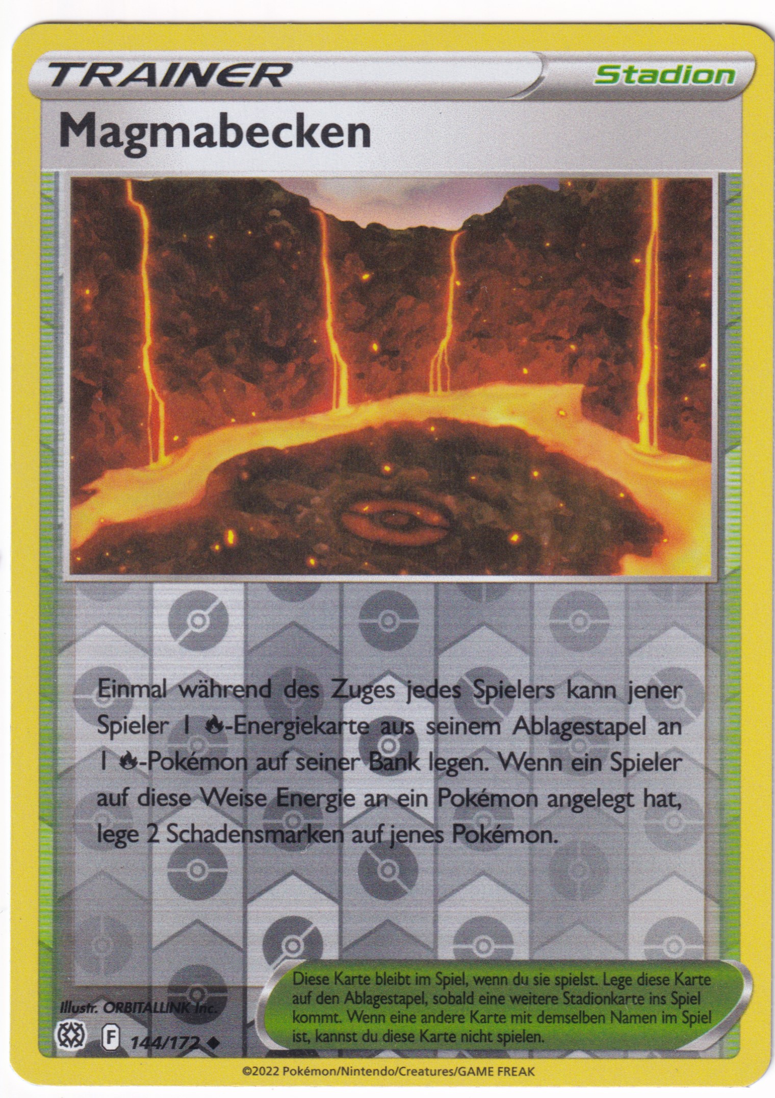 Magmabecken 144/172 Uncommon Reverse Holo - Strahlende Sterne Deutsch