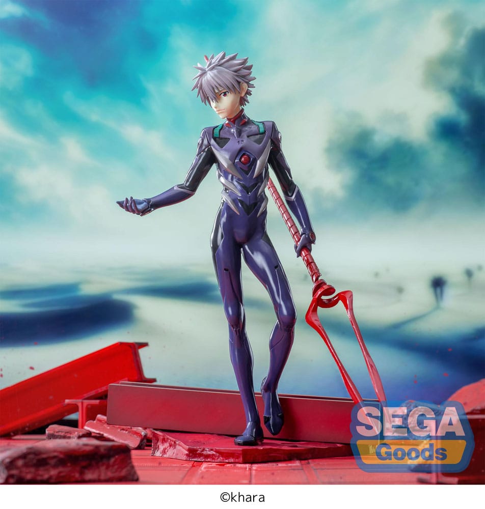Action Figur - Evangelion: 3.0+1.0 Thrice Upon a Time - Super Premium Figure - Kaworu Nagisa x Spear of Longinus 21 cm