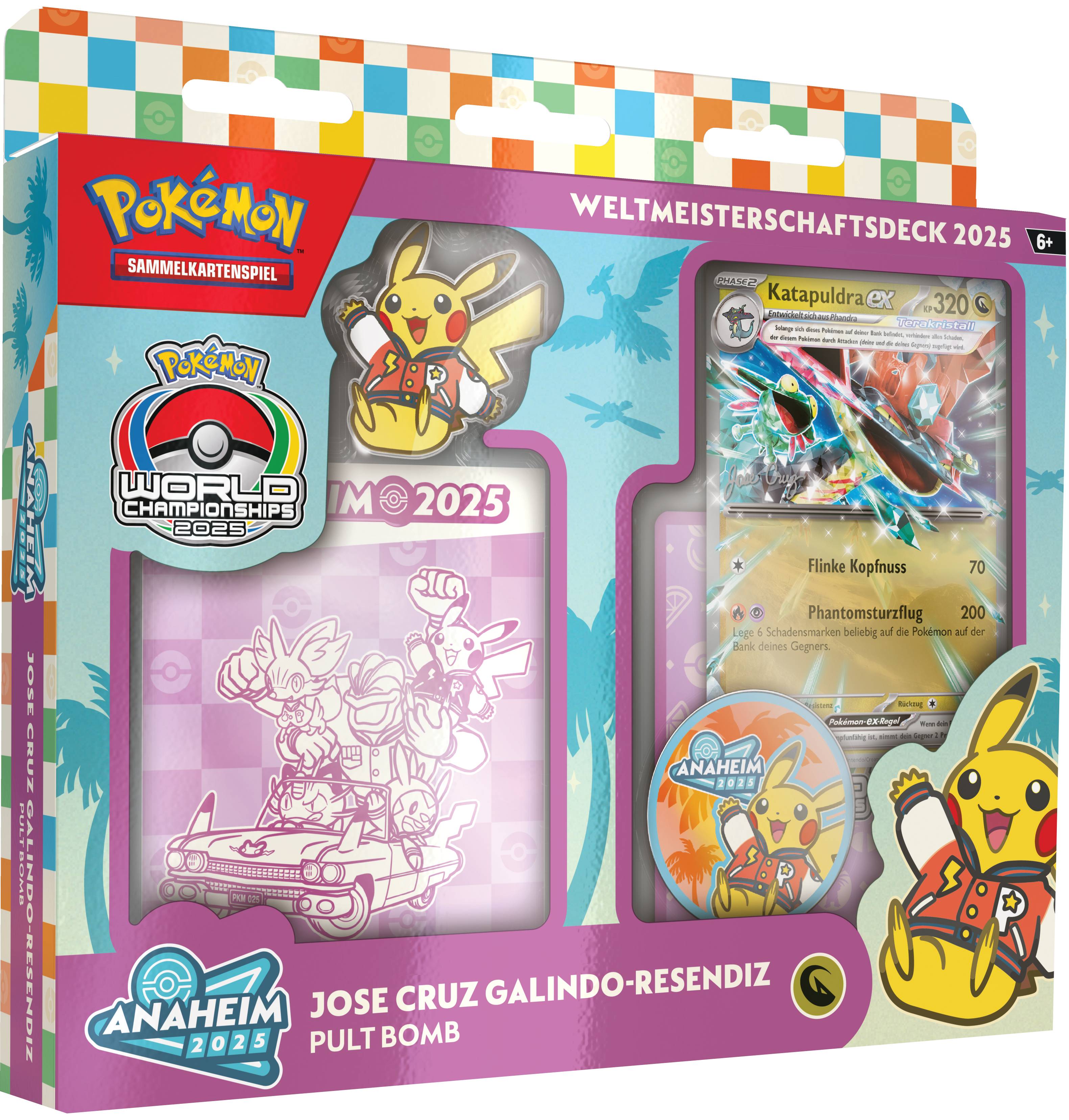 Pokemon 2025 Weltmeisterschaftsdeck - Pult Bomb (Jose Cruz Galindo-Resendiz) deutsch