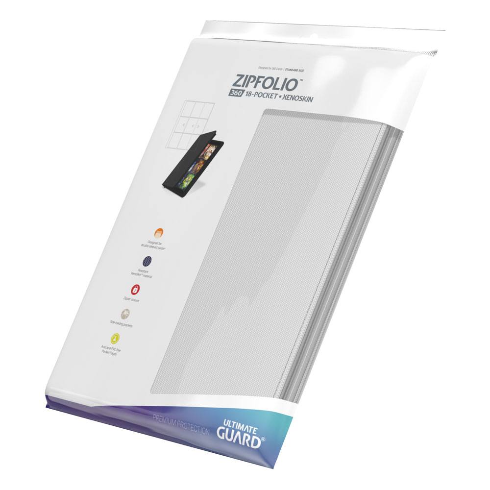 Ultimate Guard - 18er Pocket Zipfolio Xenoskin - White