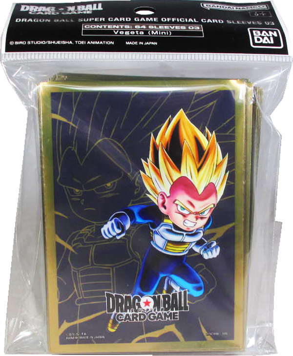 Dragon Ball Super Card Game - Official Card Sleeves 03 - Vegeta (Mini)