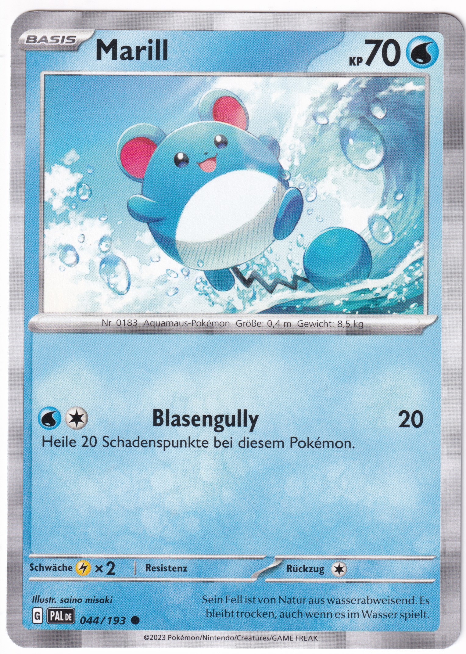 Marill 044/193 Common - Entwicklungen in Paldea Deutsch