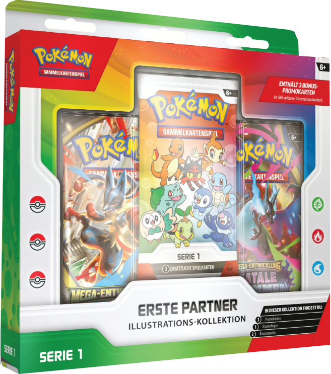 Pokemon Erste-Partner Illustration Kollektion deutsch
