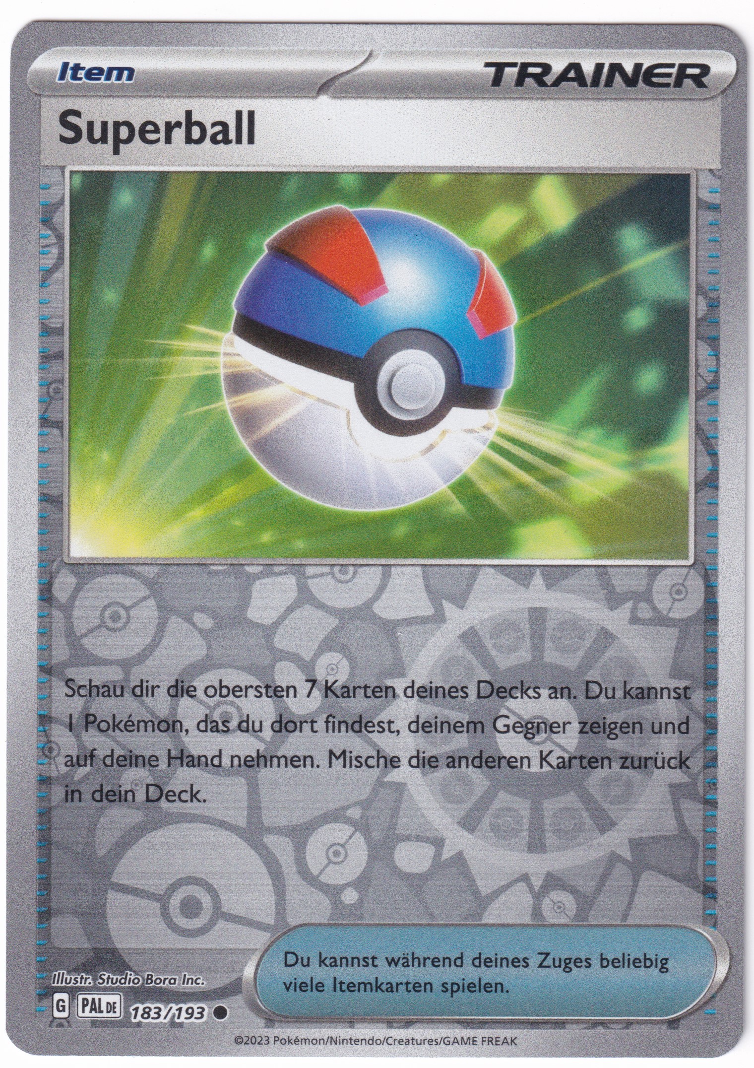 Superball 183/193 Common Reverse Holo - Entwicklungen in Paldea Deutsch
