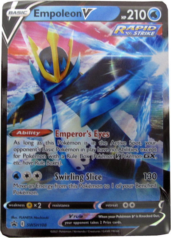 Pokemon SWSH108 Empoleon V Promo Einzelkarte englisch