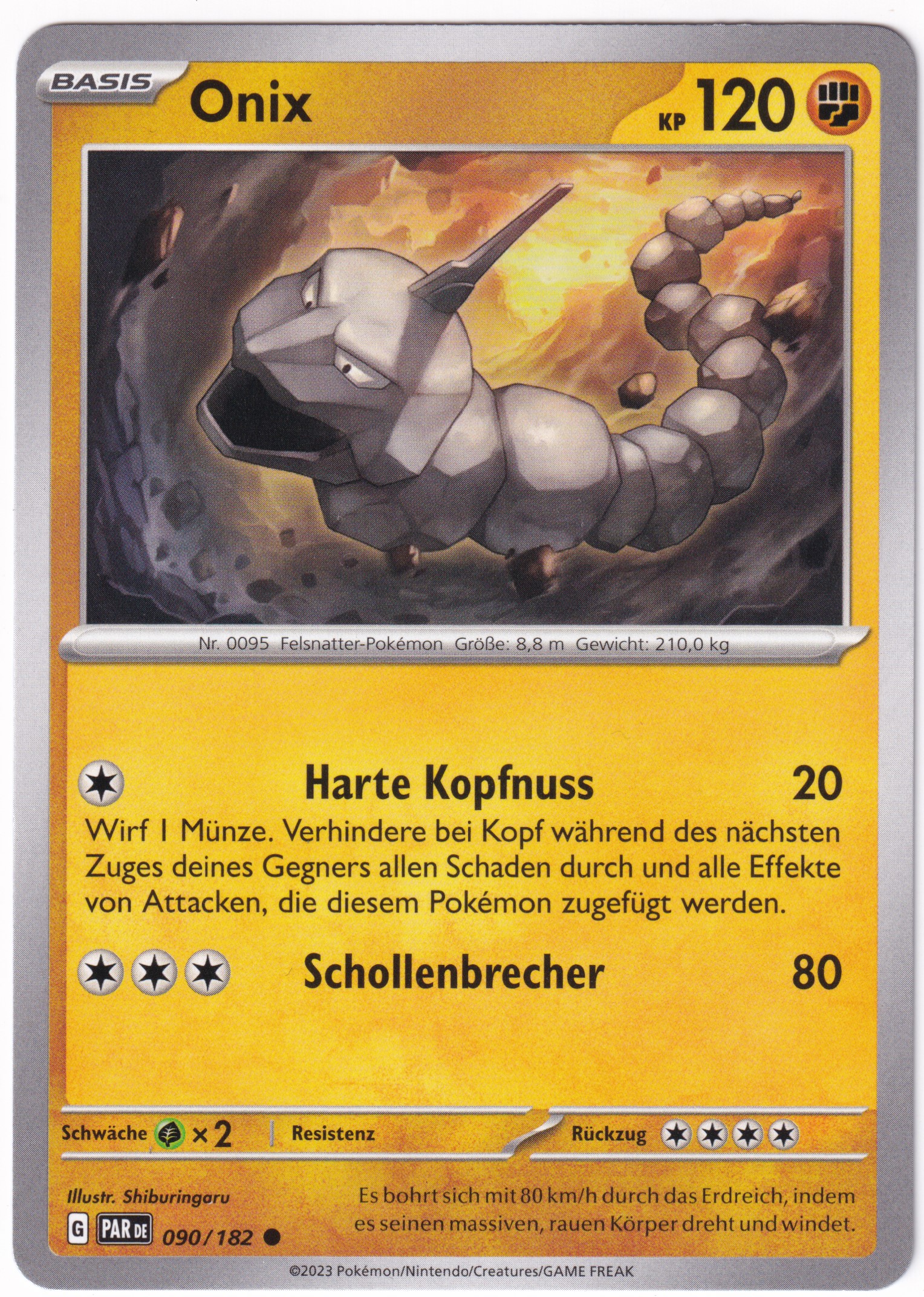 Onix 090/182 Common - Karmesin & Purpur - Paradoxrift Deutsch