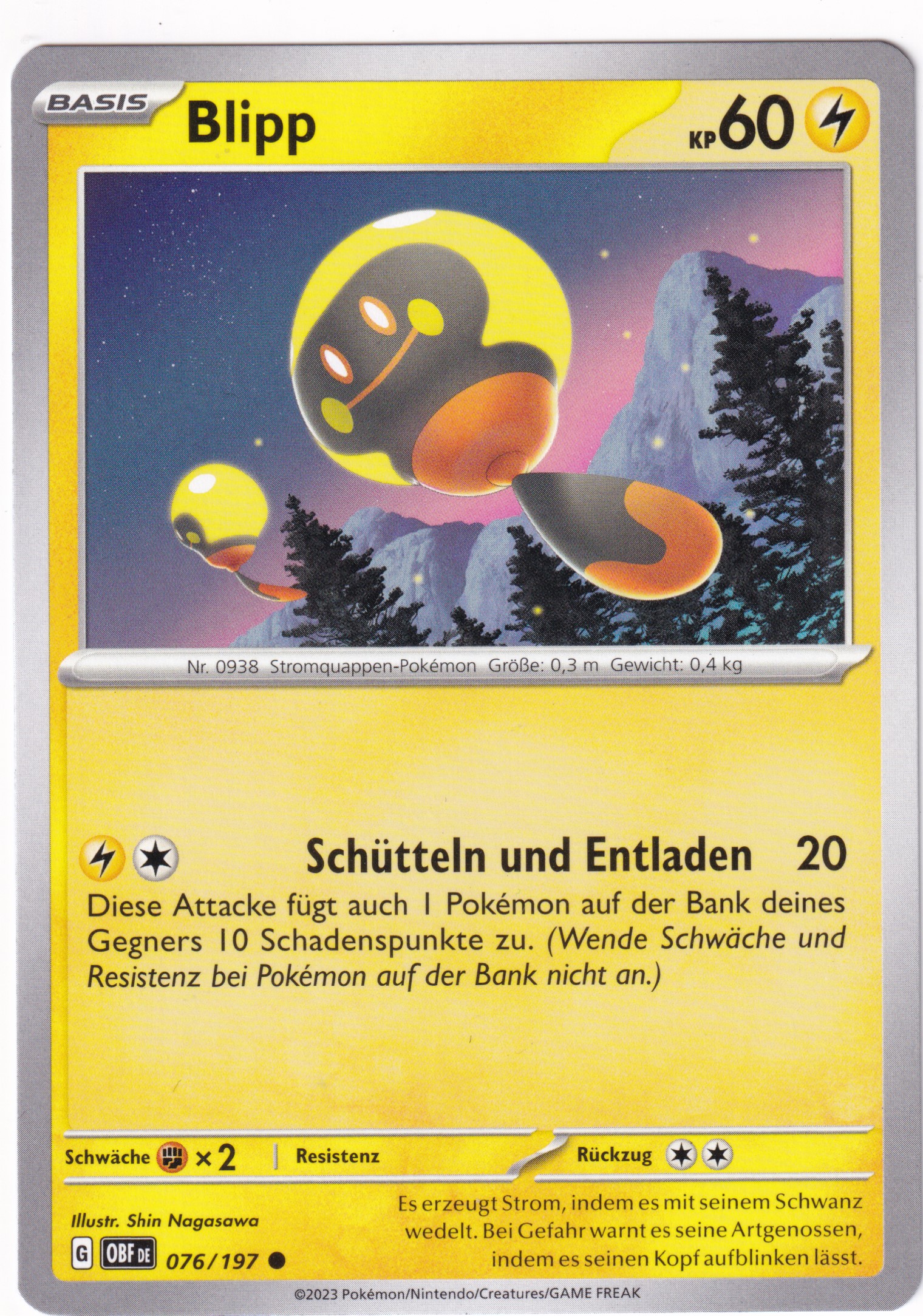 Blipp 076/197 Common - Obsidian Flammen Deutsch