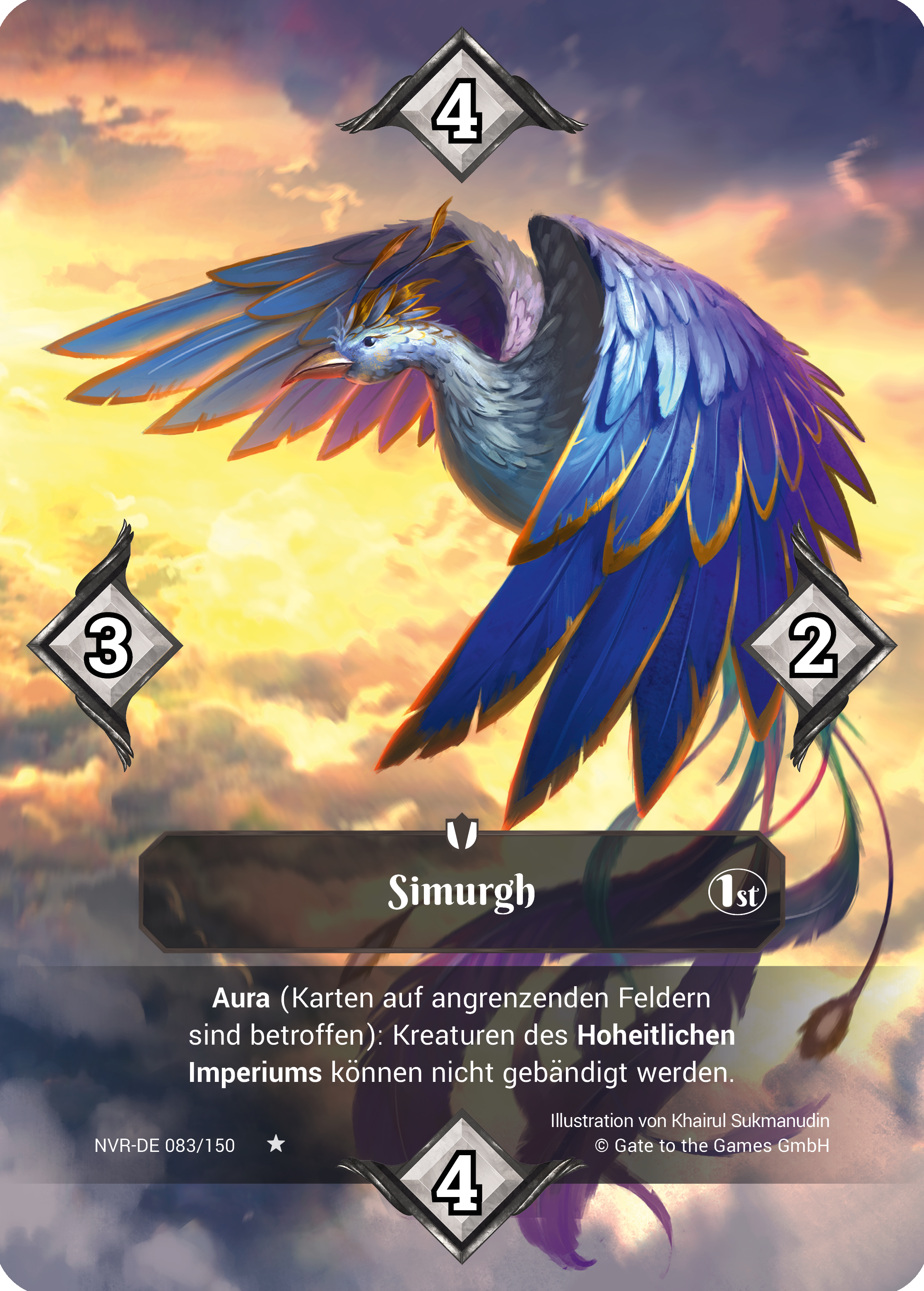 Simurgh 083/150 Rare  - Alpha 1. Edition DE