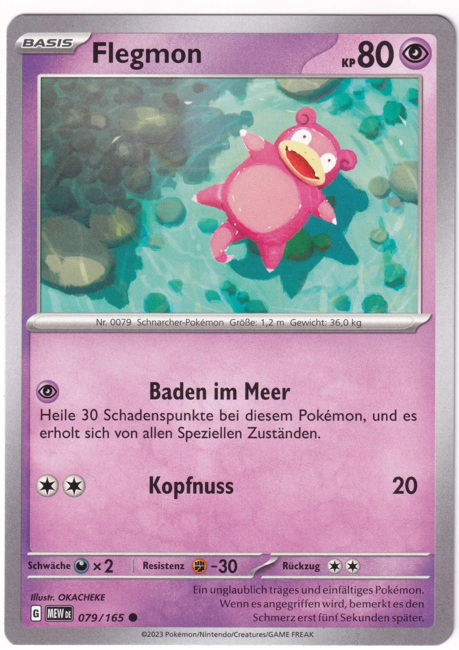 Flegmon 079/165 Common - Karmesin & Purpur - 151 Deutsch