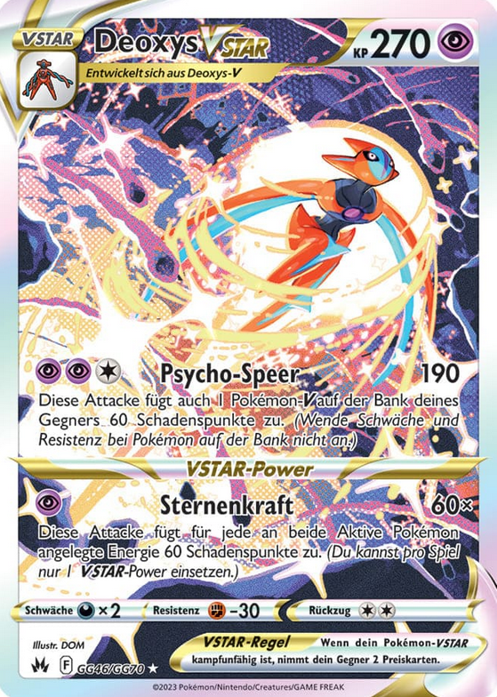 Deoxys-Vstar GG46/GG70 Galar-Gallerie  - Zenit der Könige Deutsch