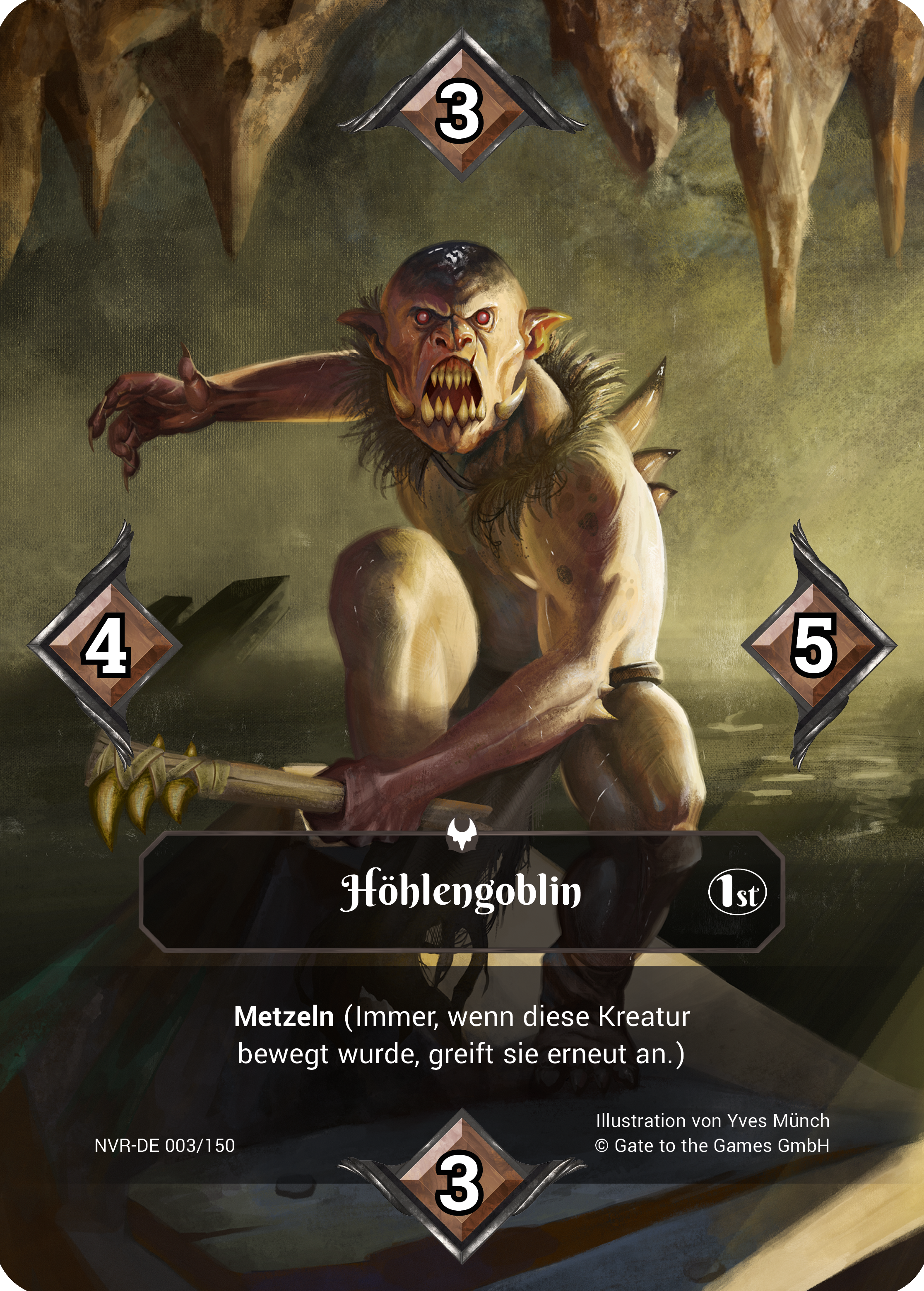 Höhlengoblin 003/150 Common - Alpha 1. Edition DE Booster