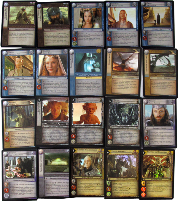 Herr der Ringe 40 Foil Rare Einzelkarten deutsch