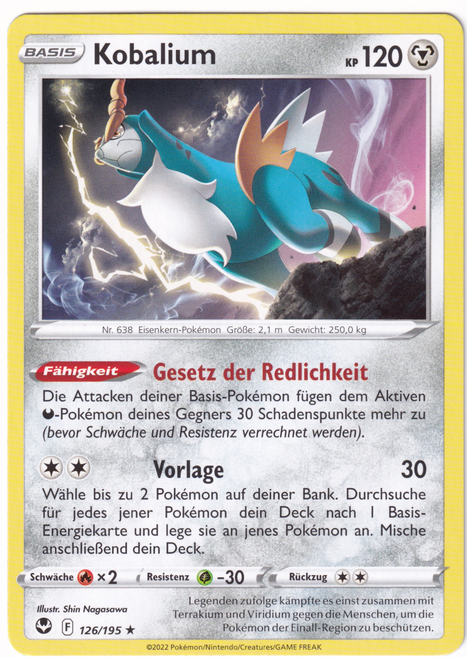 Kobalium 126/195 Rare - Silberne Sturmwinde Deutsch