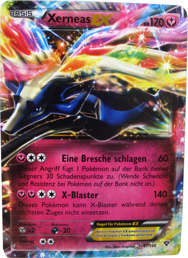Pokemon Xerneas EX Promo Oversize deutsch