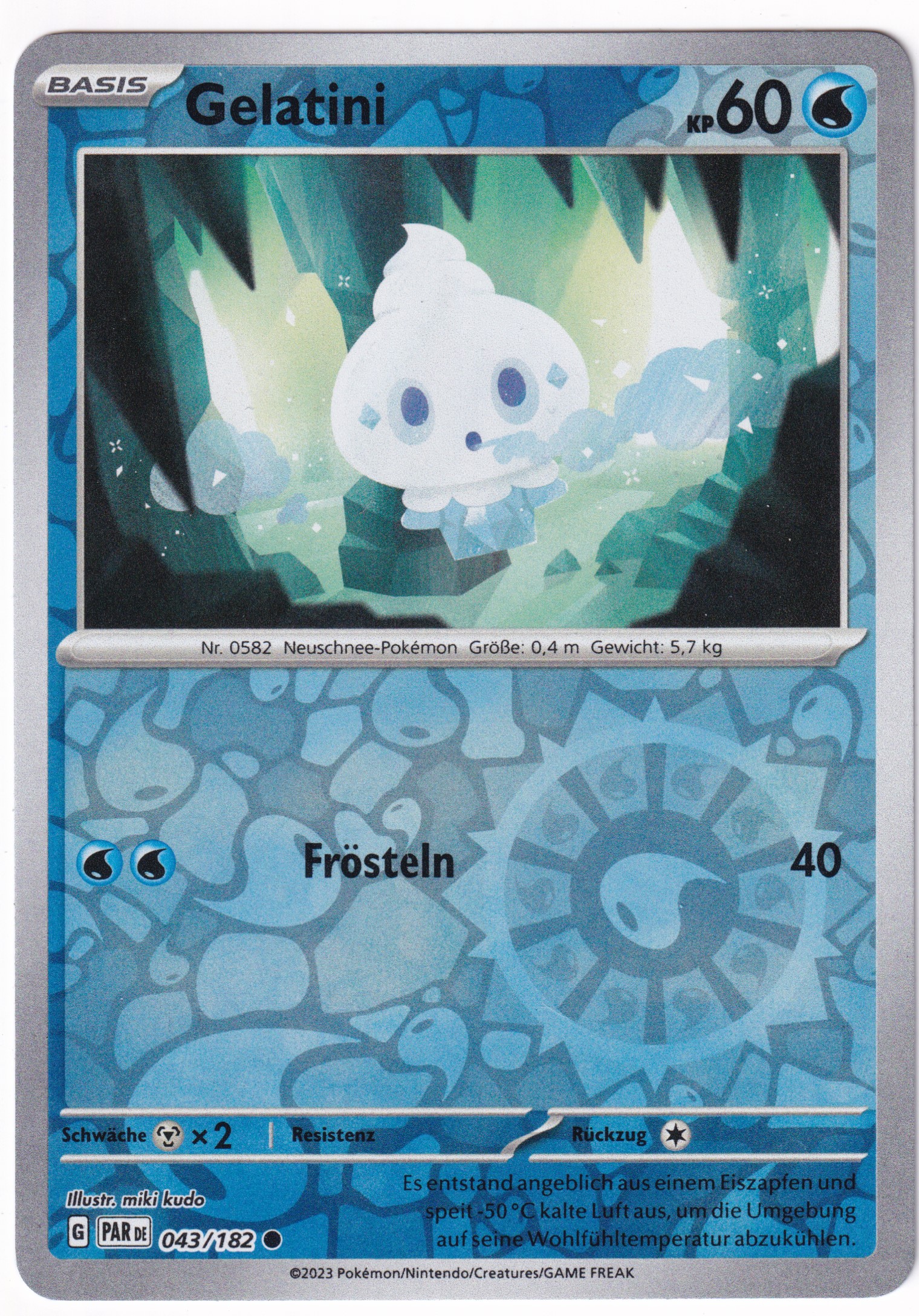 Gelatini 043/182 Common Reverse Holo - Karmesin & Purpur - Paradoxrift Deutsch